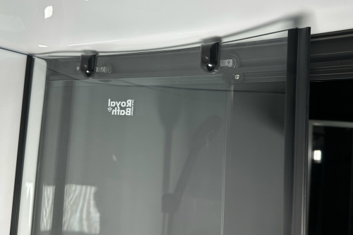 Душевая кабина Royal Bath HK RB90HK1-T-BL Practic 90х90 четверть круга с крышей ориентация универсальная - фото 3