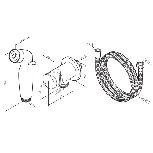 Душевой гарнитур Am.Pm F0202100 настенный хром - фото 3