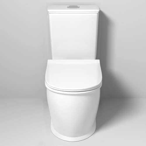 Унитаз напольный с бачком Grossman Retro GR-4492S белый с сиденьем безободковый каскадный смыв - фото 3