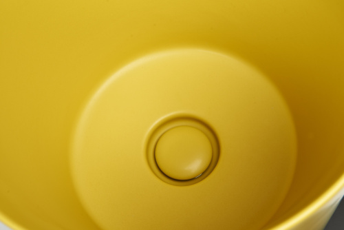 Раковина из сантехнического фарфора Galassia Core 7305OC 37х37 напольная цвет охра - фото 5