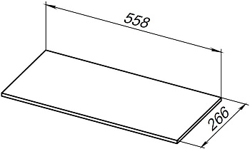 Полка для стеллажа Allen Brau Liberty 1.33010.B-S