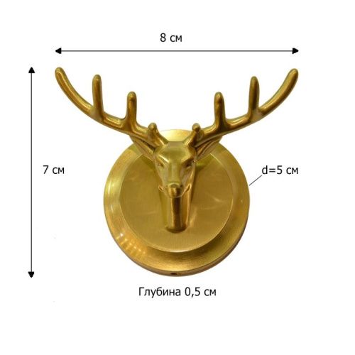 Крючок Bronze de Luxe SCANDI 81152 - фото 3