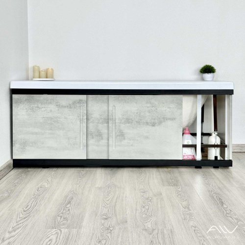 Экран под ванну Alavann Alt 150 см ALV1201003 фронтальный МДФ раздвижной серый - фото 3