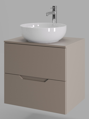 Тумба с раковиной Orange Line Li-60TuLMDF+B07-420W 61х46х69 - фото 2