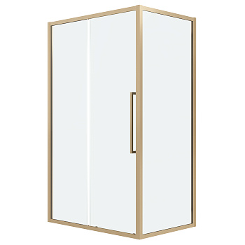 Душевой уголок Grossman Cosmo 120.K33.02.1390.32.00 130х90 стекло прозрачное профиль золото матовое без поддона