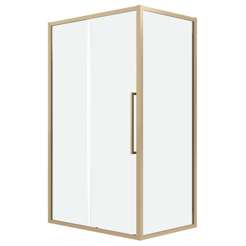 Душевая перегородка Grossman Cosmo 200.K33.02.90.32.00 90х195 стекло прозрачное профиль золото глянцевое - фото 2