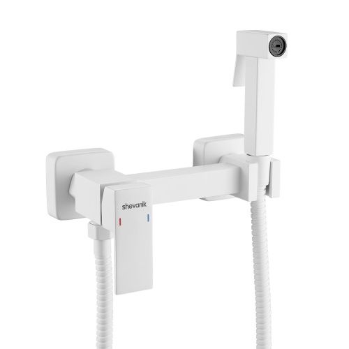Гигиенический душ со смесителем Shevanik S137C белый - фото 2
