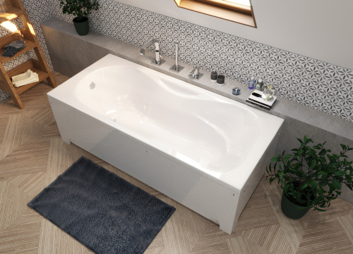 Ванна из литьевго мрамора Эстет Элис ФР-00014628 170х75 пристенная прямоугольная - фото 4