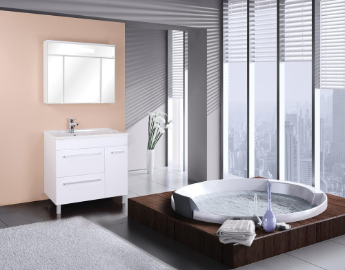 Зеркало-шкаф Onika Сигма 209014 90х15х74 подвесной цвет белый - фото 2