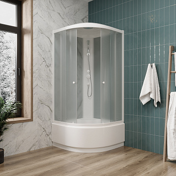 Душевая кабина Parly Effect EF921 90х90 четверть круга с крышей ориентация универсальная