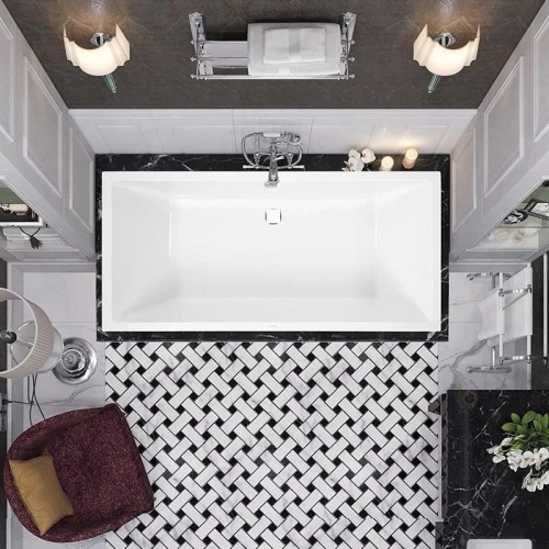 Ванна акриловая Vagnerplast Cavallo VPBA180CAV2X-04 180х80 пристенная прямоугольная без каркаса - фото 3