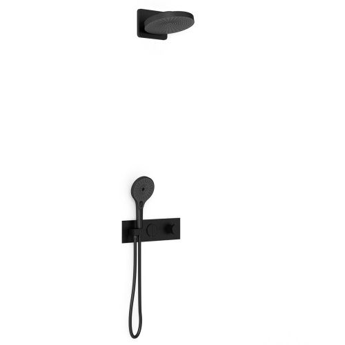 Душевая система Vincea VSFW-422TI1MB встраиваемая в стену с термостатом - фото 2