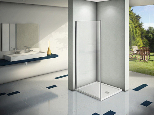 Душевая перегородка Good Door PANDORA ПД00060 80х185 стекло прозрачное профиль хром глянцевый - фото 3