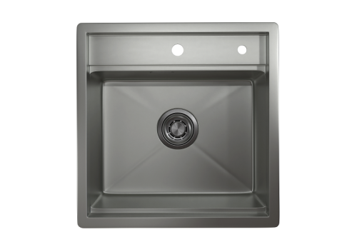 Кухонная мойка Granula Kitchen Space 5051, СТАЛЬ МАТОВАЯ 50х51 цвет сталь матовая поверхность матовая - фото 3
