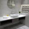 Раковина из сантехнического фарфора Melana 320354-805 60х40 накладная цвет белый без отверстий под смеситель