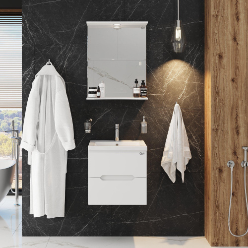 Тумба под раковину Onika Айленд 105021 48х40х47 подвесная - фото 4