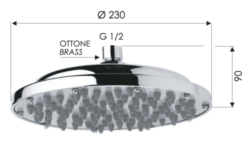 Верхний душ Remer 35323X хром - фото 2