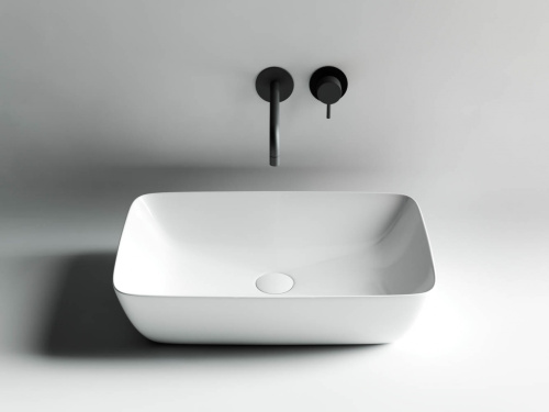 Раковина из сантехнического фарфора Ceramica Nova FORM CN2003 58х38 накладная цвет белый - фото 3