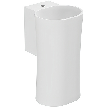 Раковина из санфаянса Azzurra Nativo LALS035370NM/(NAT200/1 bi)*1 35х37 подвесная цвет белый 1 отверстие под смеситель