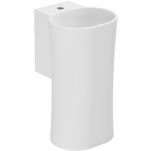 Раковина из санфаянса Azzurra Nativo LALS035370NM/(NAT200/1 bi)*1 35х37 подвесная цвет белый 1 отверстие под смеситель