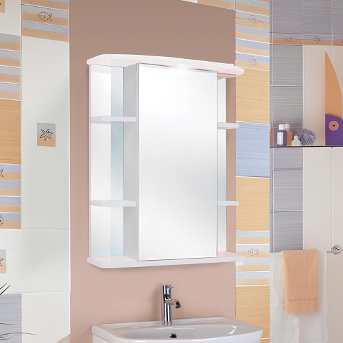 Зеркало-шкаф Onika Глория 205504 55х25х71 подвесной цвет белый - фото 2