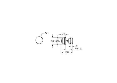 Донный клапан Vitra Syphon A45148 - фото 2