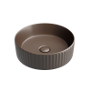 Раковина из сантехнического фарфора Ceramica Nova ELEMENT CN6057MDB 40х40 накладная цвет коричневый без отверстий под смеситель