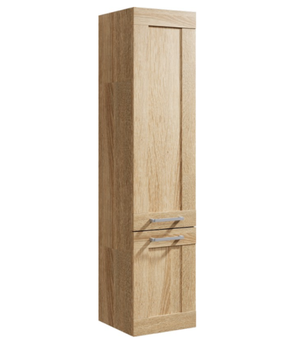 Шкаф-пенал Aqwella Y FOS0535DS 35х32х152 подвесной цвет коричневый - фото 2