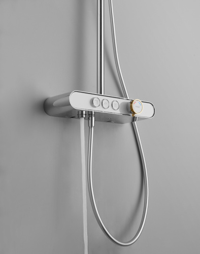 Душевая стойка Arrow AG3323SHCP настенная цвет хром с термостатом - фото 5