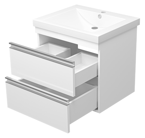 Тумба под раковину Misty Ингрид П-Инг-01060-011П2Я 56х46х53 подвесная - фото 4