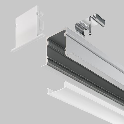 Алюминиевый профиль встраиваемый с накладным фланцем Maytoni Led Strip ALM-2720-S-2M - фото 4