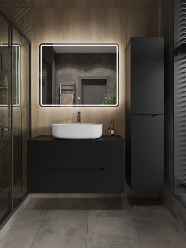 Тумба с раковиной Orange Line Li-100TubMDF+B07-540W 101х46х69 - фото 5