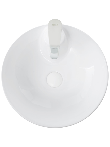 Раковина из санфаянса WeltWasser WW SK 42 см 10000005493 напольная цвет белый глянцевый 1 отверстие под смеситель - фото 4