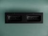 Раковина из сантехнического фарфора Ceramica Nova GRACE CN7023MB 160х50 накладная цвет черный