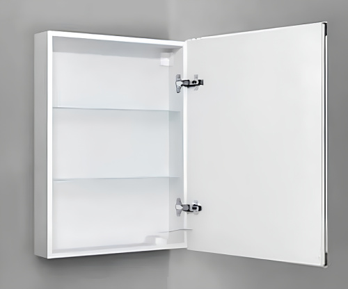 Зеркало-шкаф Jorno SLIDE Sli.03.60/W 59х14х80 подвесной цвет белый - фото 2