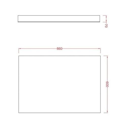 Зеркало с подсветкой Artceram Square ACS010 90х60 - фото 2
