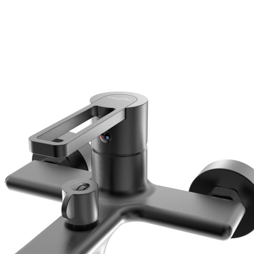 Смеситель для ванны Tokito KUDO TOK-KUD-1014 настенный черный - фото 3