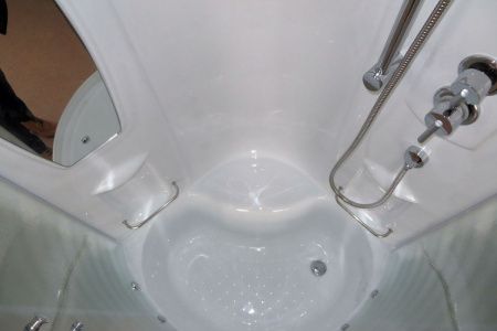 Душевая кабина Royal Bath NRW RB90NRW-C-CH 90х90 четверть круга с крышей ориентация универсальная