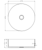 Раковина из нержавеющей стали AltroBagno Luna AltroBagnoLuna001001OrSp 40х40 накладная цвет золото