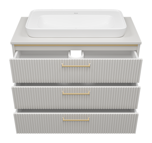 Тумба под раковину Brevita Elche ELC-0100-0302Я 101х51х66 напольная - фото 3