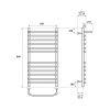 Полотенцесушитель электрический Point Альфа PN05158SPE 55х80 хром