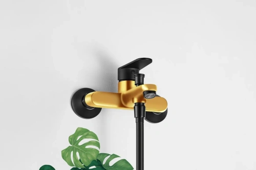 Смеситель для ванны Arrow AG36AMB настенный черный - фото 4