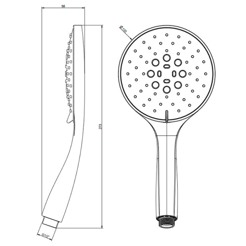 Душевая лейка Gessi Emporio Emporio shower 14376#149 круглая - фото 2