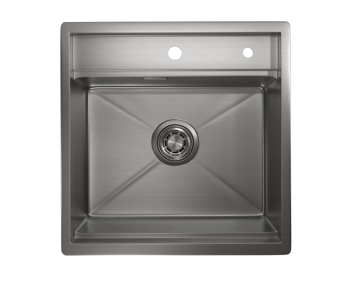 Кухонная мойка Granula Kitchen Space 5051, СТАЛЬ САТИН 50х51 цвет сталь сатин поверхность матовая - фото 2