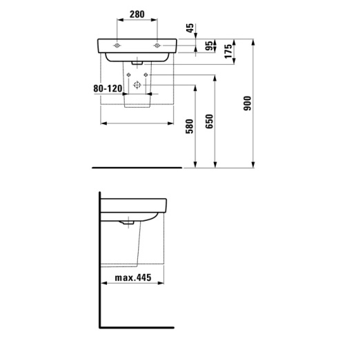 Полупьедестал для раковины Laufen Pro 8.1996.3.000.000.1 - фото 2