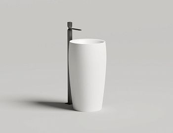 Раковина из искусственного камня S-Sense Salini ALDA 140311G 60х50 накладная цвет белый 1 отверстие под смеситель