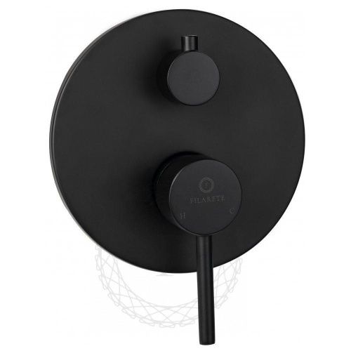 Душевая система Filarete FL1024BL встраиваемая в стену цвет черный - фото 4