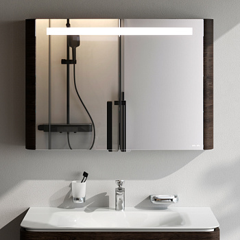 Зеркало-шкаф Am.Pm Sensation M30MCX1001TF 100х15х70 подвесной цвет табачный дуб