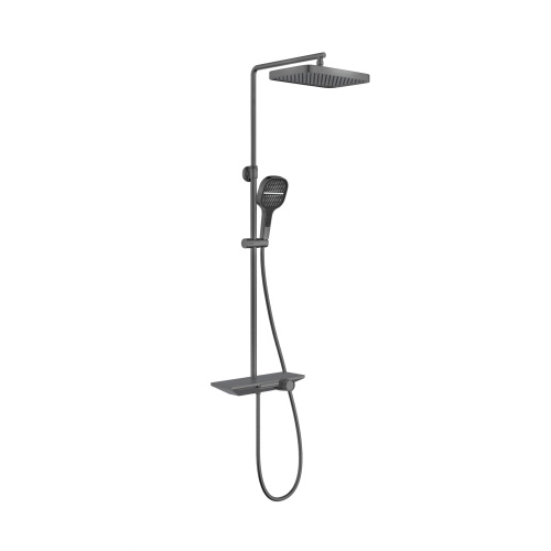 Душевая стойка Vincea VSFS-411GM настенная цвет вороненая сталь - фото 2