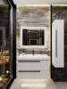 Тумба с раковиной La Fenice Elba TWIN NFNC-01-ELB-B-100-2-3-100 100х50 подвесная цвет белый